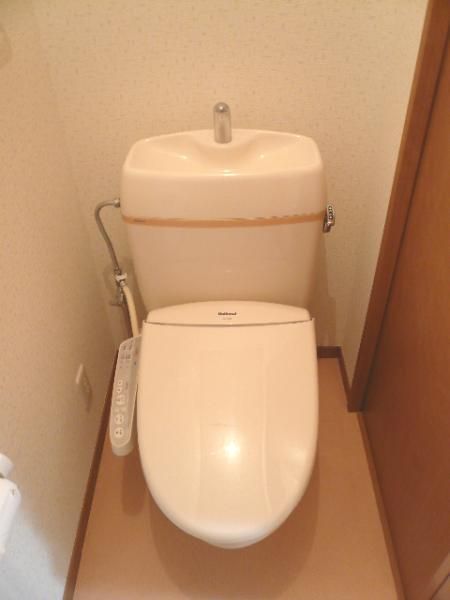 【トイレ】　温水洗浄便座付きで快適♪※室内写真は同建物他室です。